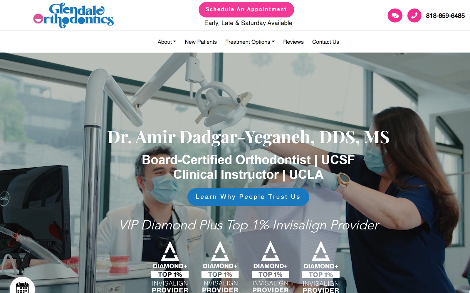glendale-orthodontics.com screenshot