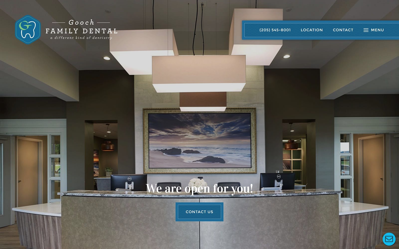 The Screenshot of Gooch Family Dental goochdental.com Dr. Michael Maniscalco Website