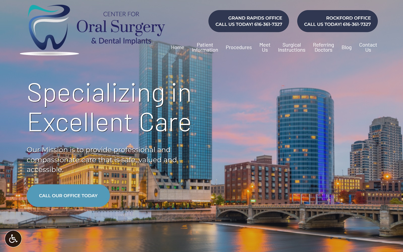 grandrapidsoralsurgery.com screenshot