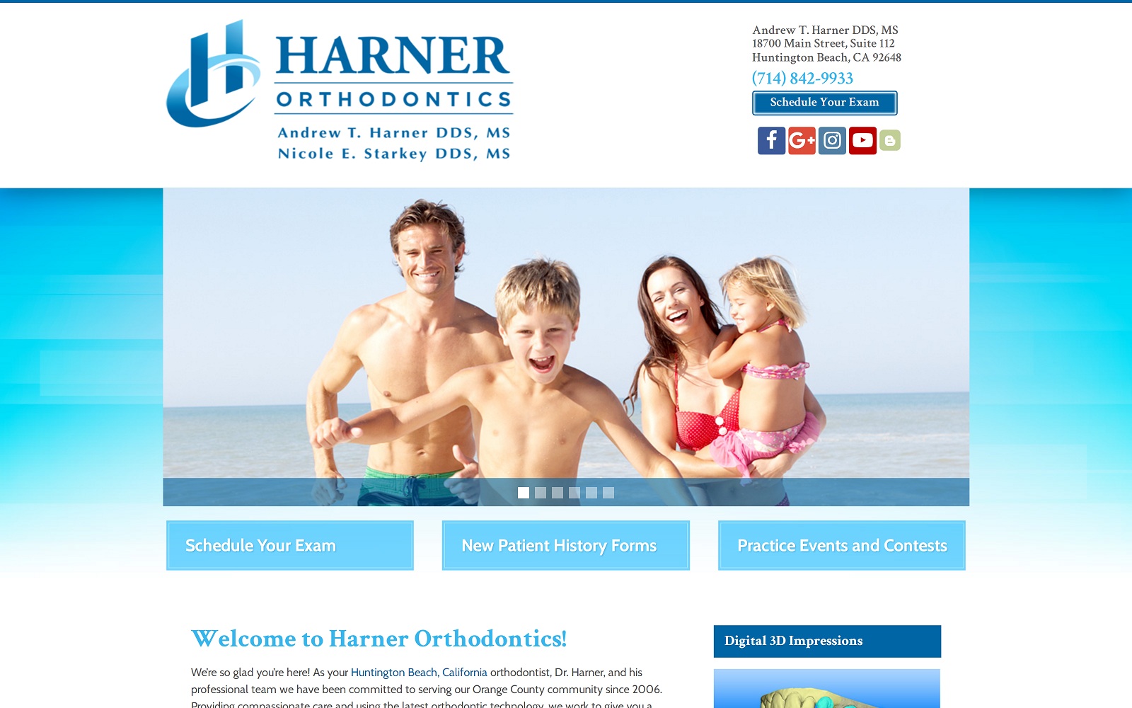 The Screenshot of Harner Orthodontics harnerorthodontics.com Website