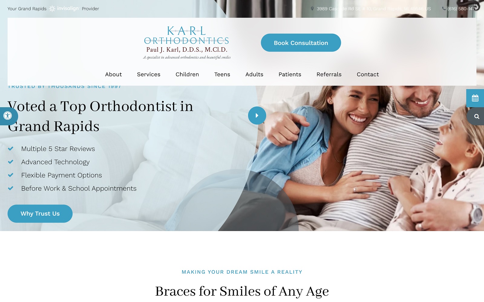 karlorthodontics.com screenshot