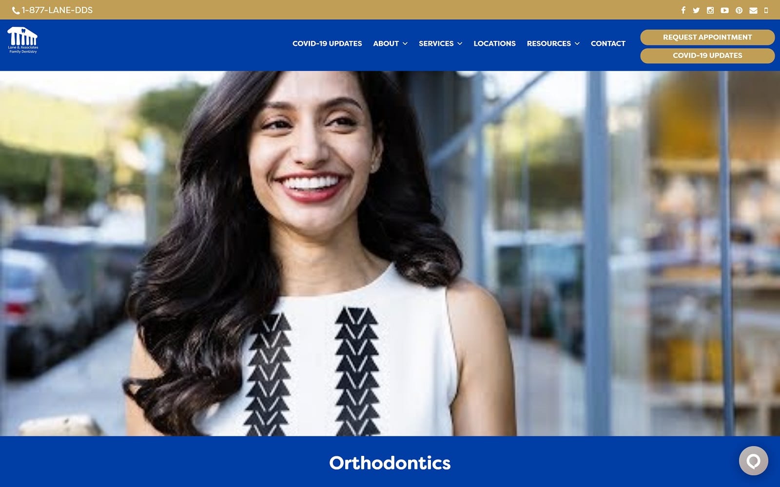 The Screenshot of Lane & Associates Family Dentistry - Fayetteville lanedds.com/offices/fayetteville Website