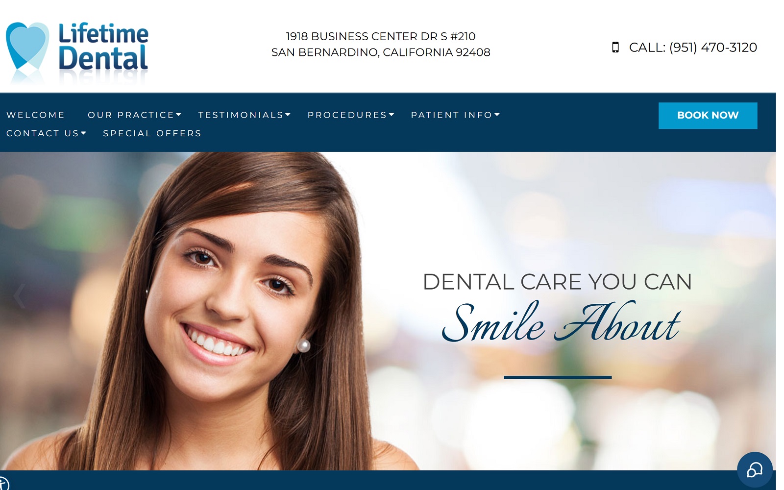 lifetimedentalsanbernardino.com screenshot