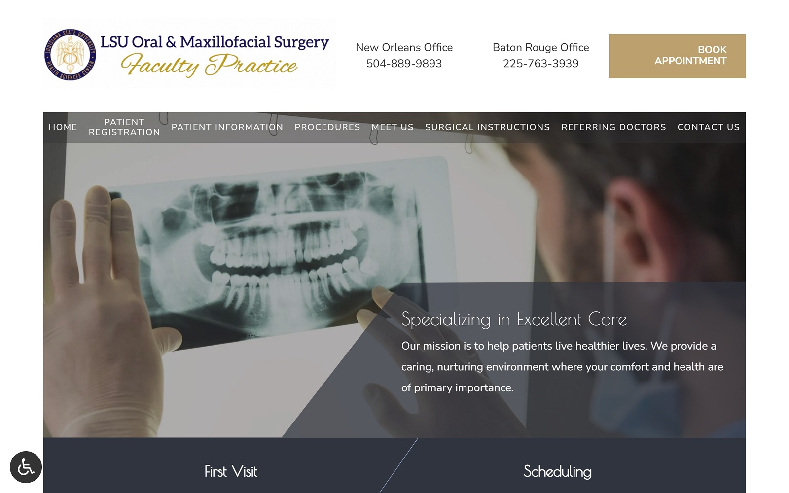 lsuomfs.com screenshot