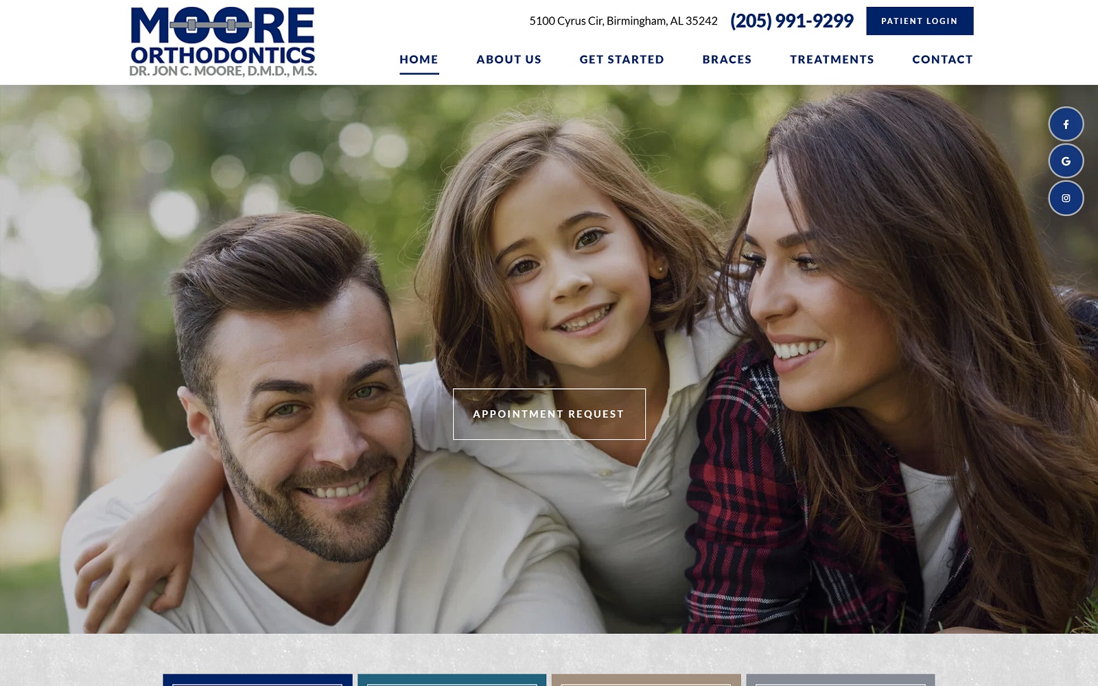 mooreorthobirmingham.com screenshot