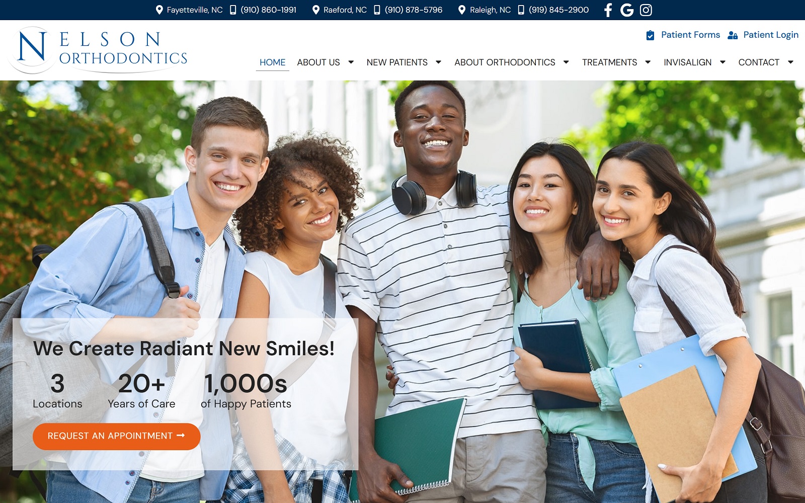 nelsonorthodontics.com screenshot