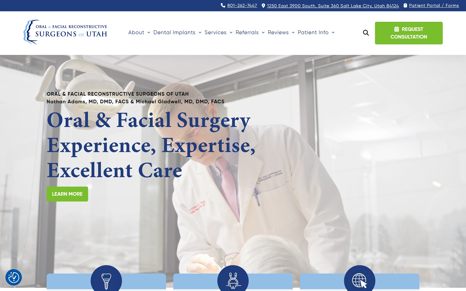 ofrsurgeons.com screenshot