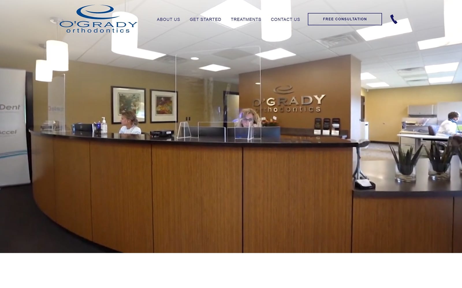 The Screenshot of O'Grady Orthodontics ogradysmiles.com Dr. Paul O’Grady Website