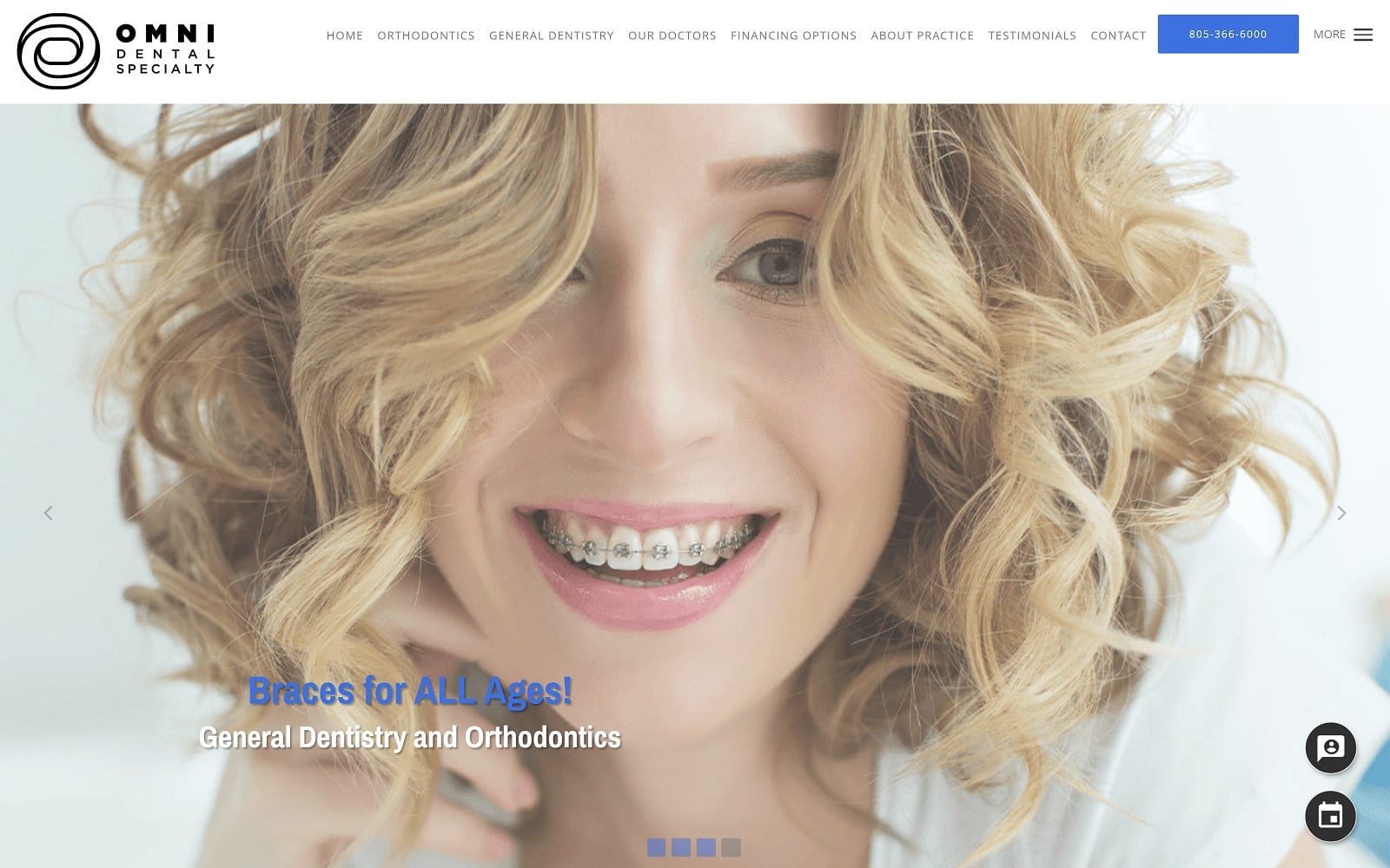 The Screenshot of Omni Dental Specialty omnidentalspecialty.com Website