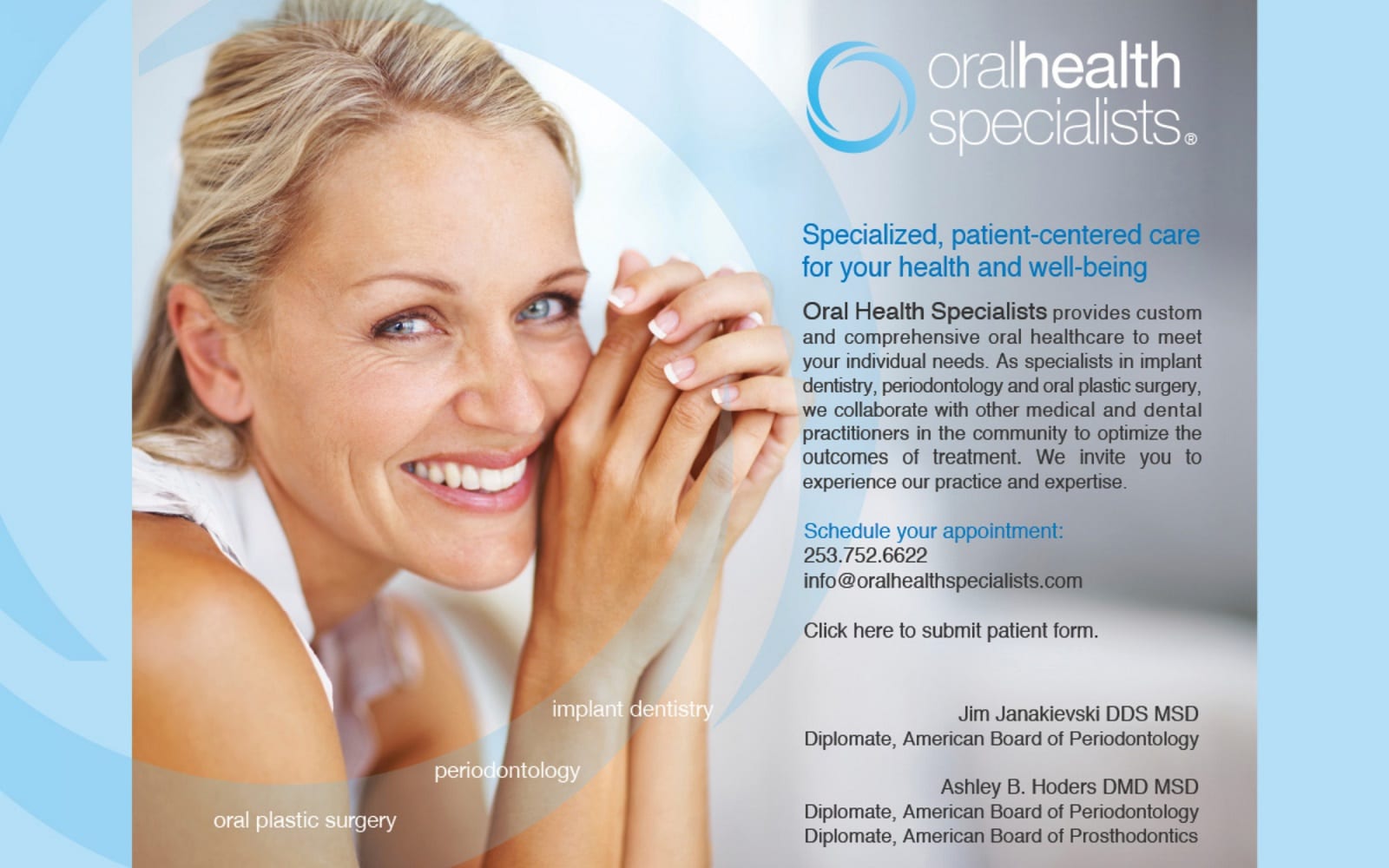 The Screenshot of Janakievski Jim DDS oralhealthspecialists.com Website
