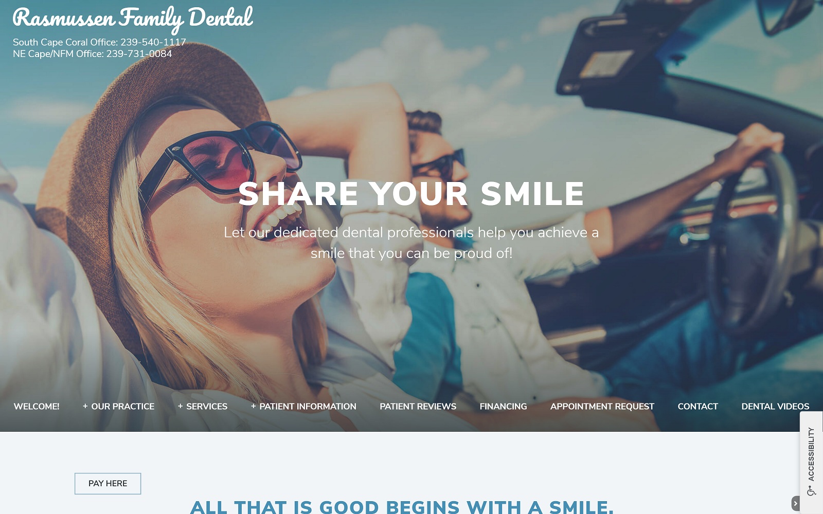 The Screenshot of Rasmussen Family Dental - South rasmussenfamilydental.com Website