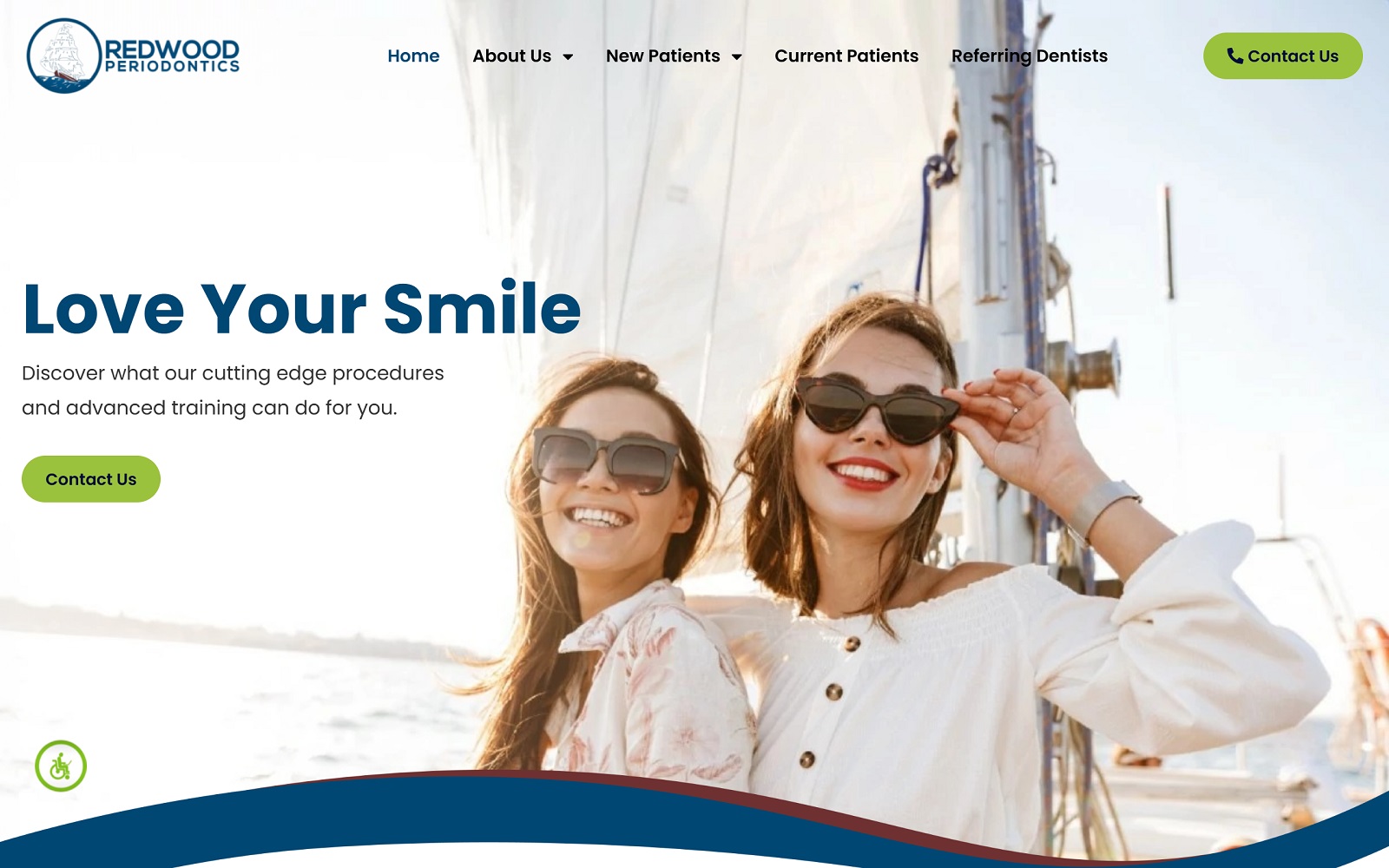 redwoodperiodontics.com screenshot