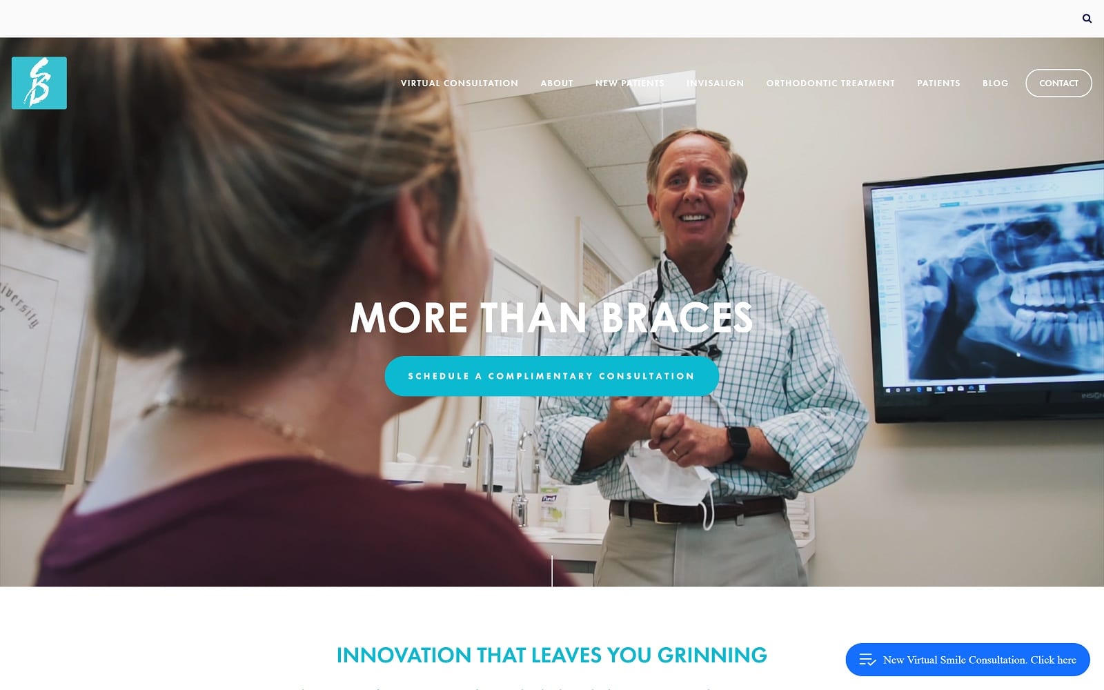 The Screenshot of Sherman & Balhoff Specialists in Orthodontics shermanbalhoff.com Dr. Stephen L. Sherman Website