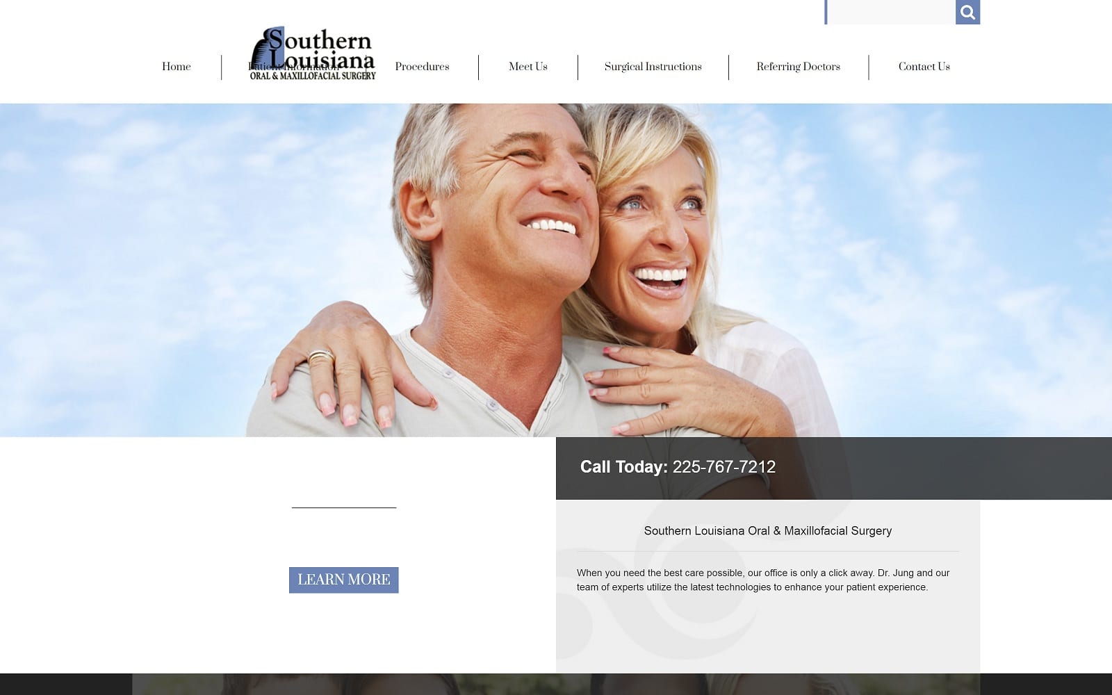 Jung Walter DDS website homepage screenshot (sloms.com)