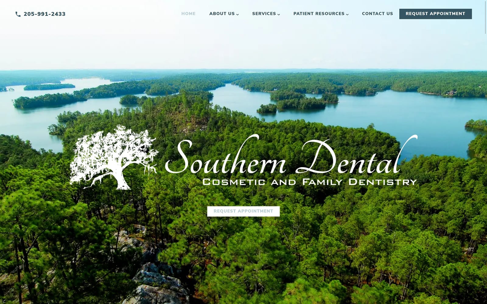 The Screenshot of Southern Dental Birmingham southerndentalbirmingham.com Website
