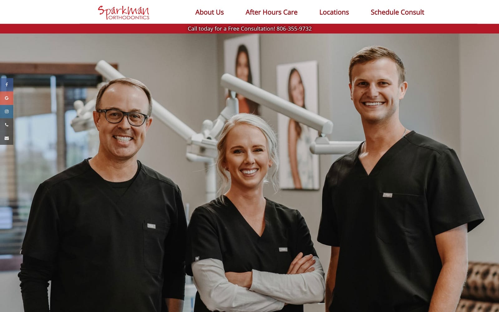 The Screenshot of Sparkman Orthodontics sparkmanorthodontics.com Website