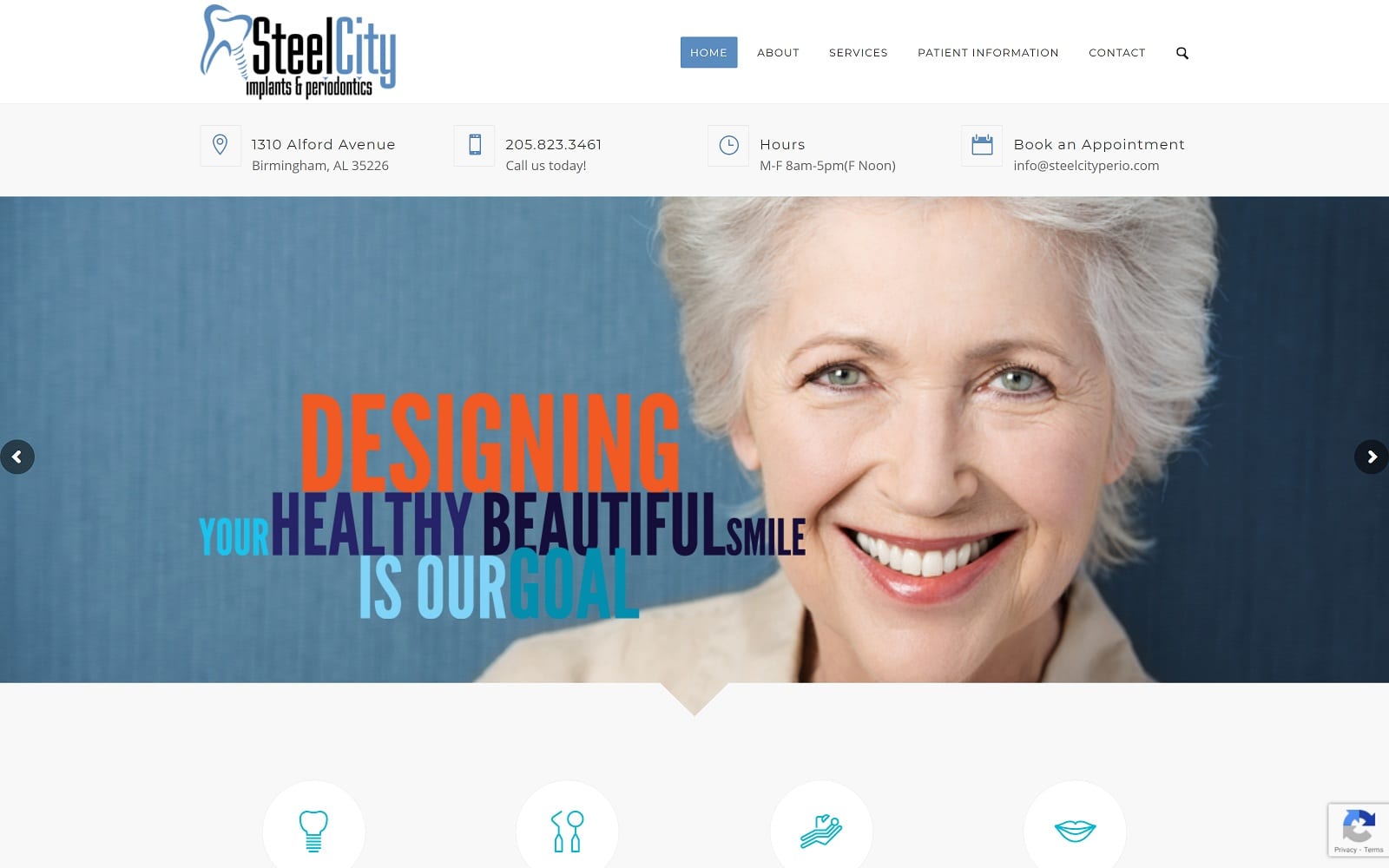 The Screenshot of Steel City Implants & Periodontics steelcityperio.com Website