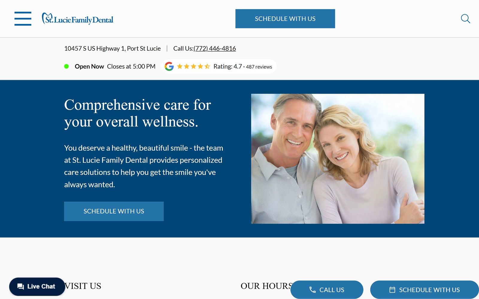 stluciefamilydental.com screenshot