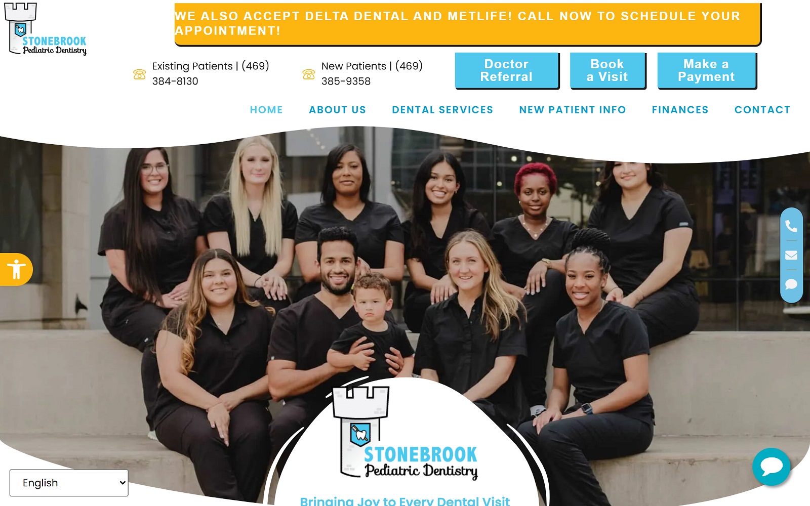 stonebrookpediatricdentistry.com screenshot