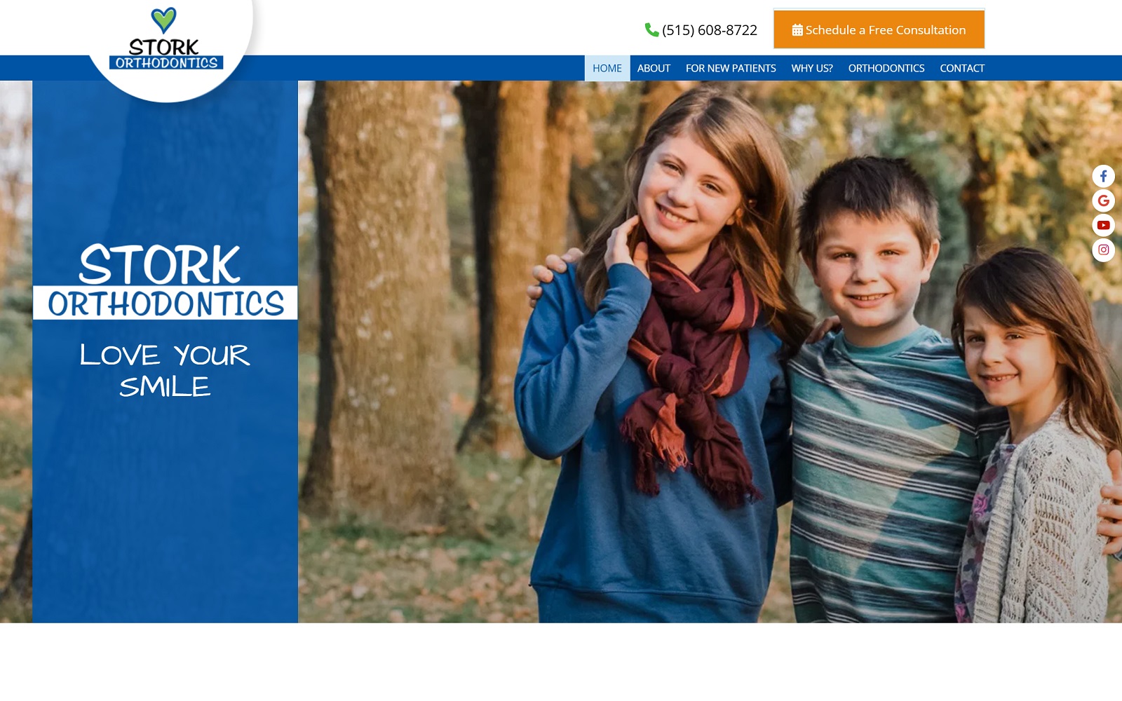 storkorthodontics.com screenshot