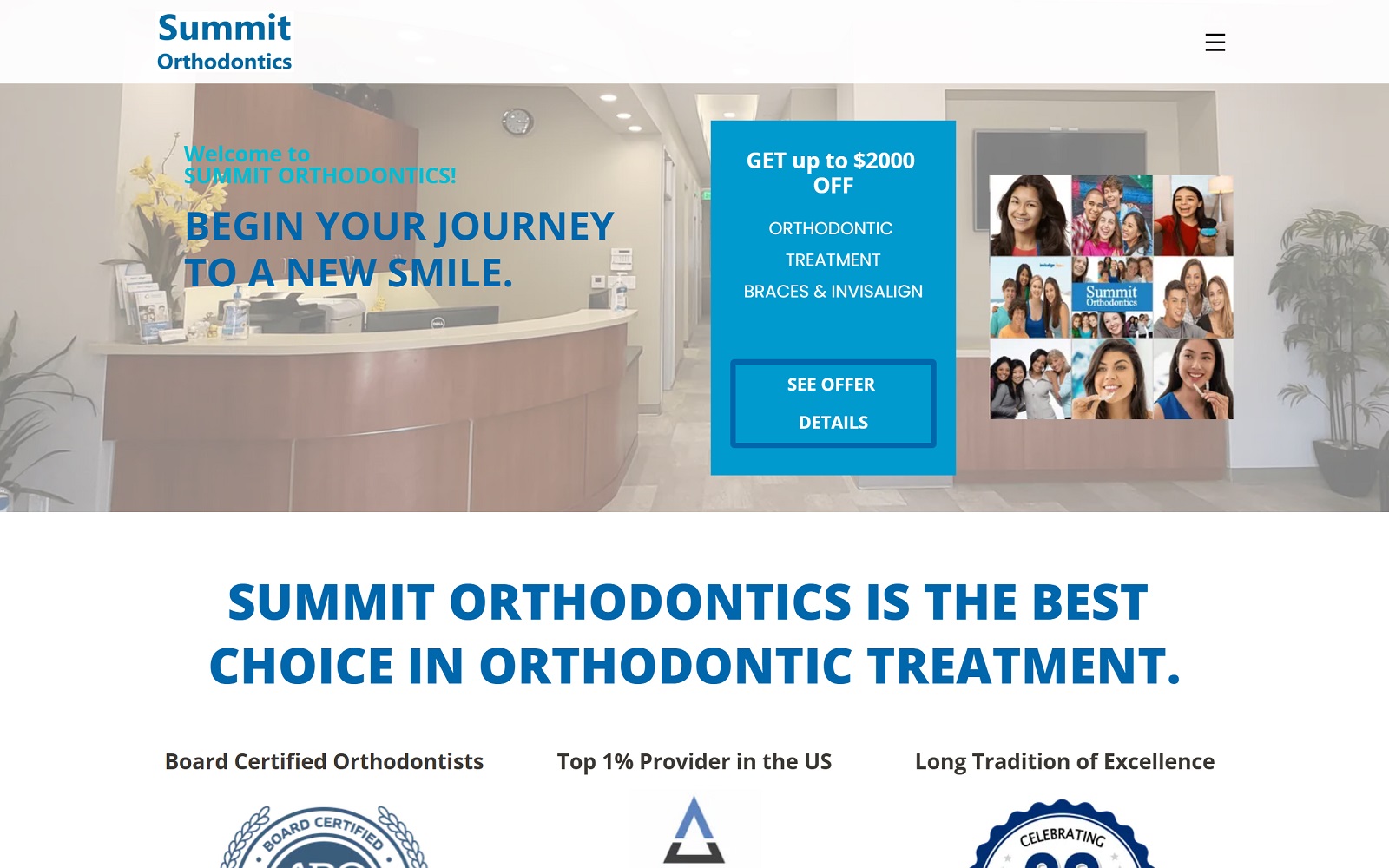 summitbraces.com screenshot