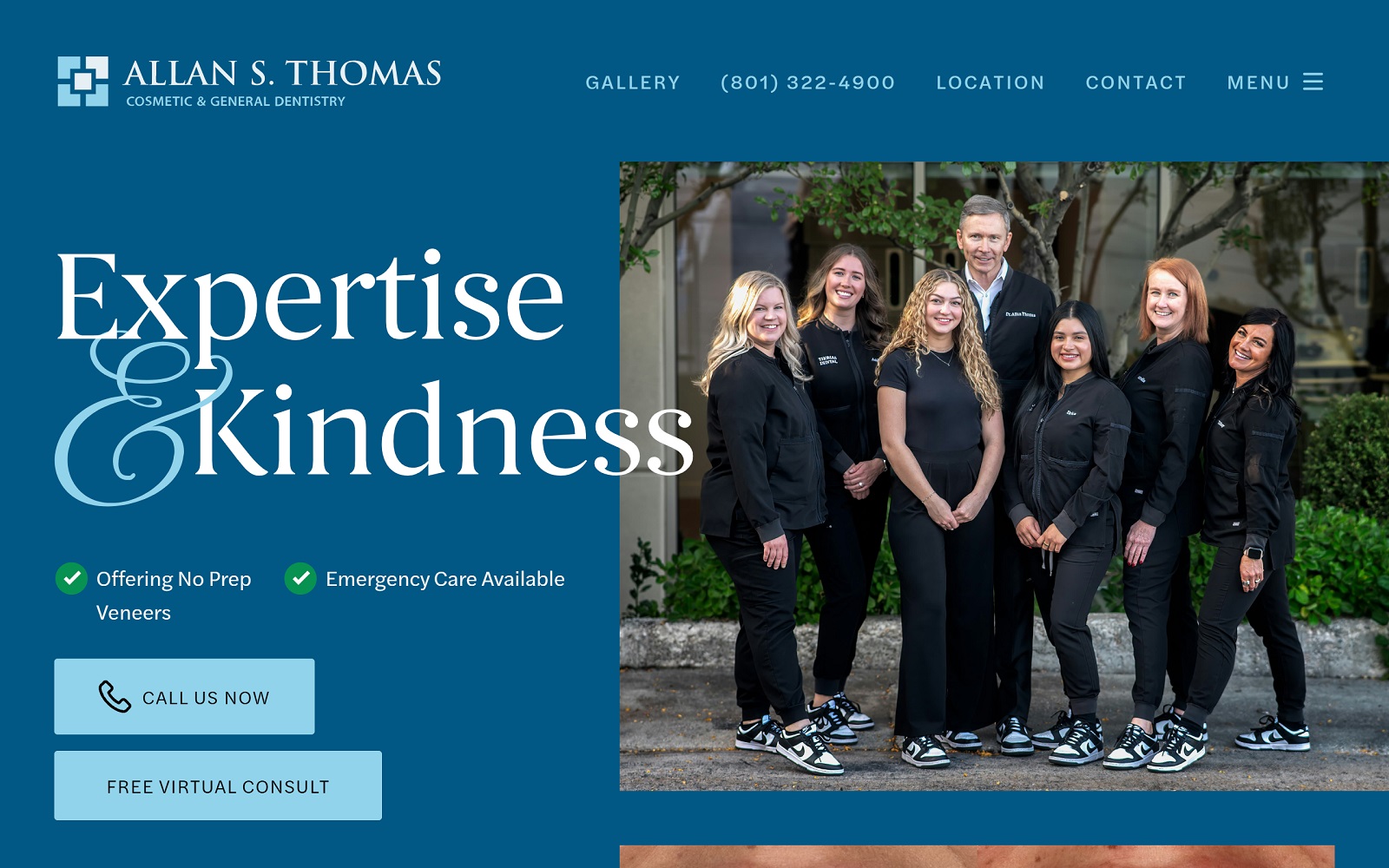 thomasdental.com screenshot