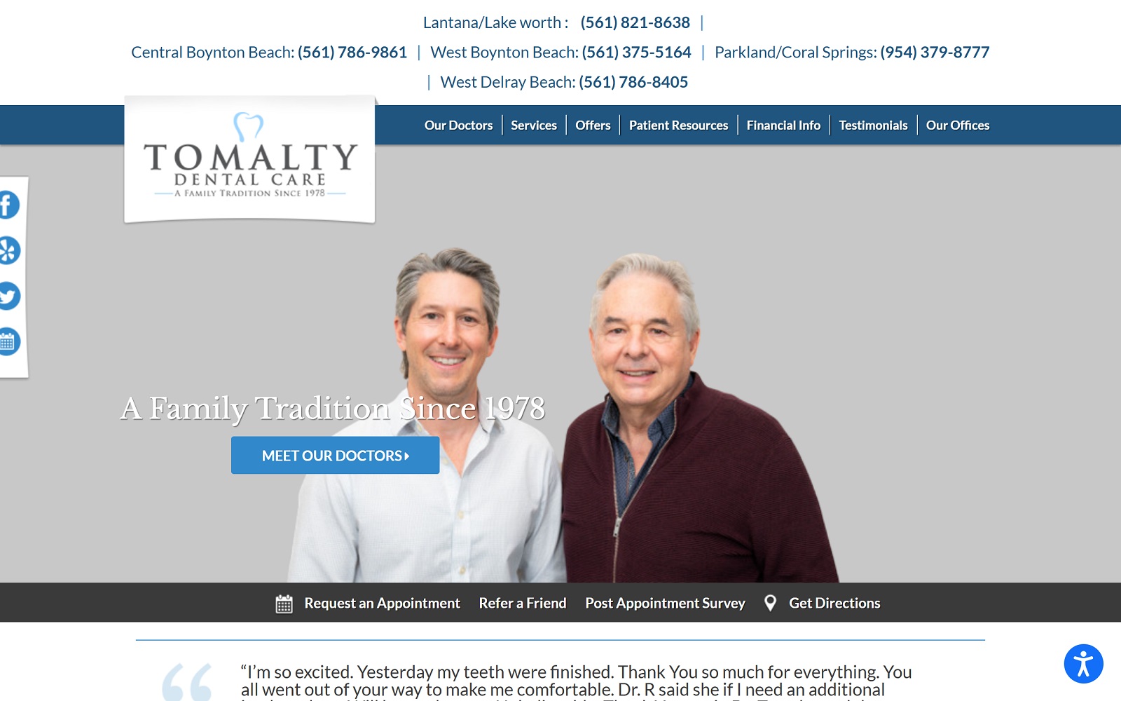 tomaltydentalcare.net screenshot
