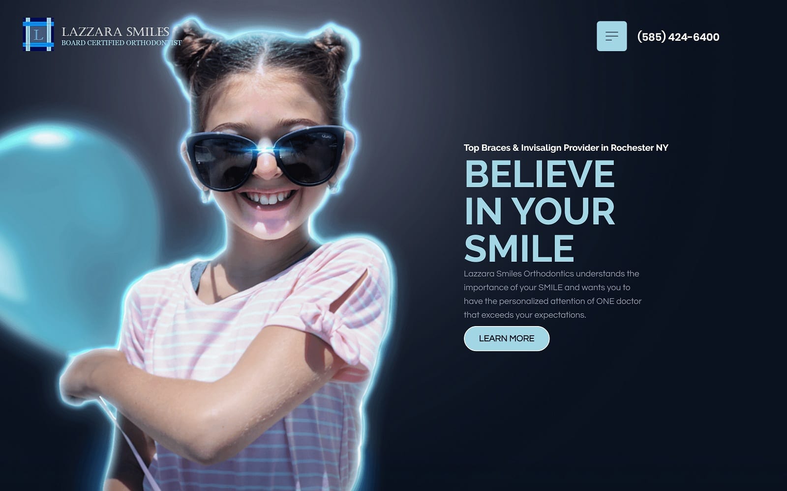 The Screenshot of Lazzara Smiles Orthodontics toothmover.com Website