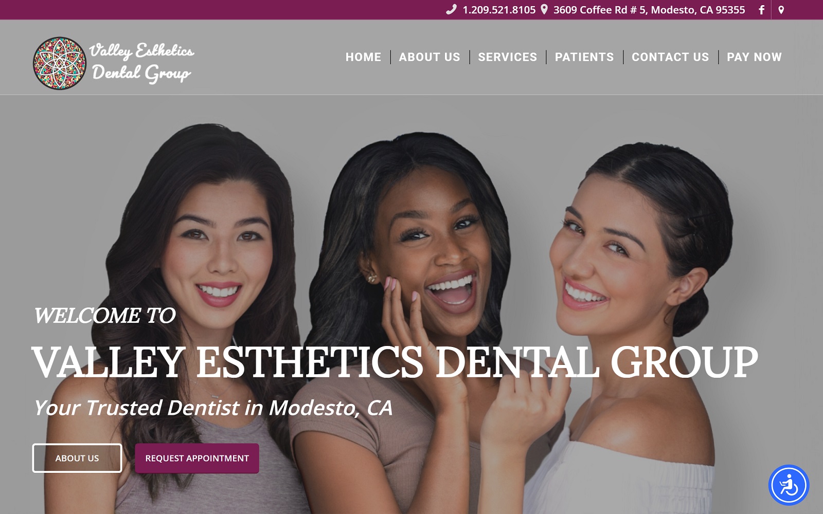 valleyestheticsdentalgroup.com screenshot