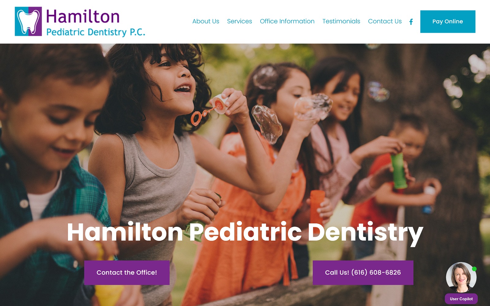 veronicahamiltondds.com screenshot