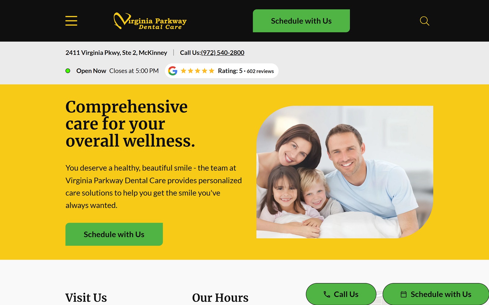 virginiaparkwaydental.com screenshot