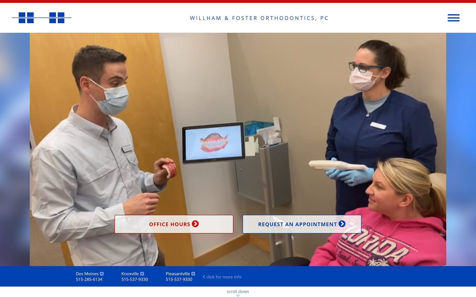 Willham Orthodontics PC website homepage screenshot (willhamortho.com)