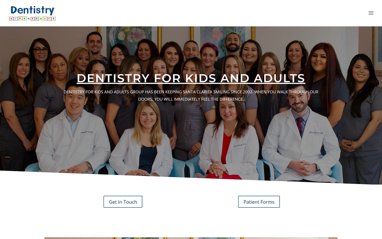 The Screenshot of Dentistry For Kids & Adults yourdentist.net Website