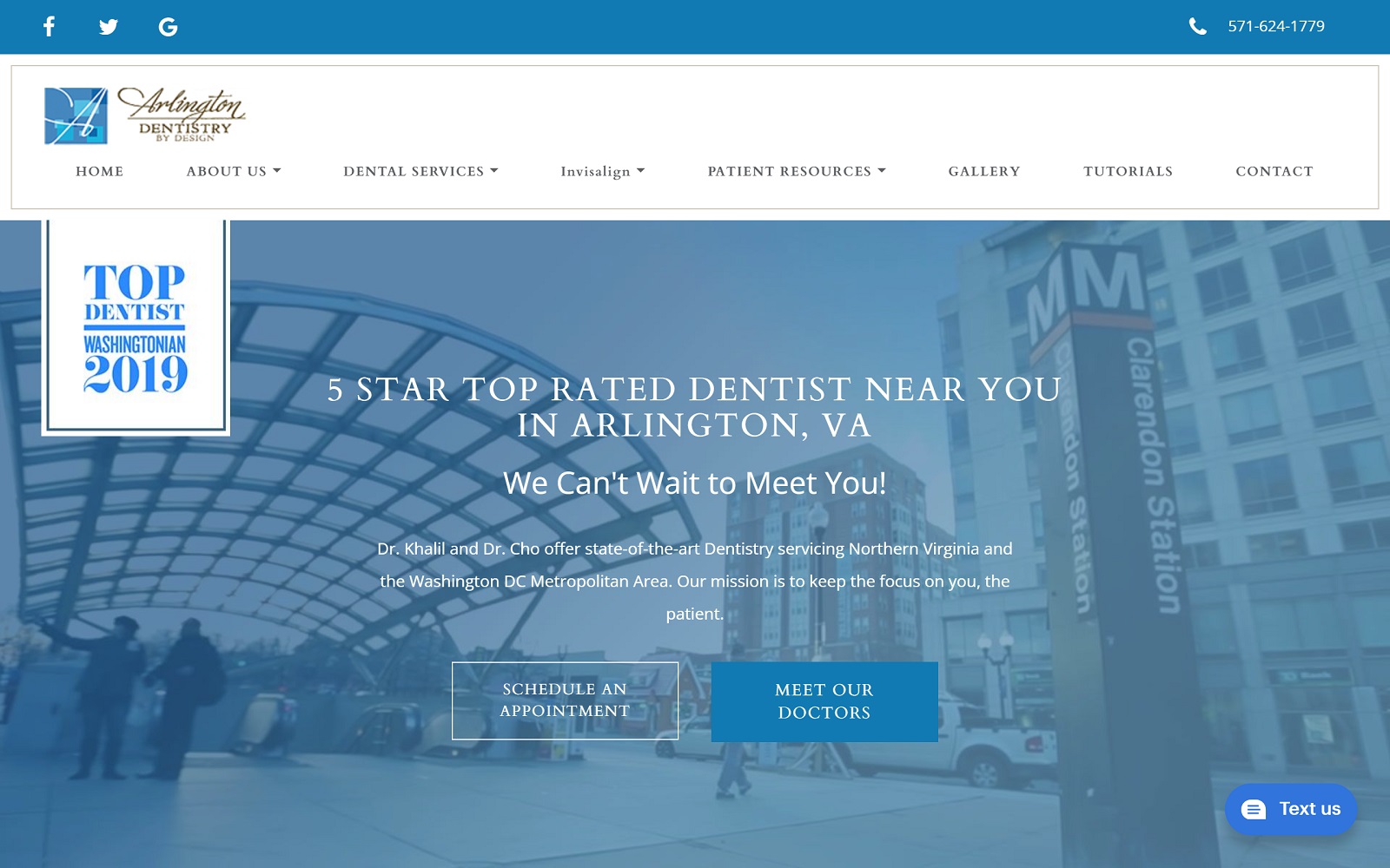 arlingtonsmiledesign.com screenshot