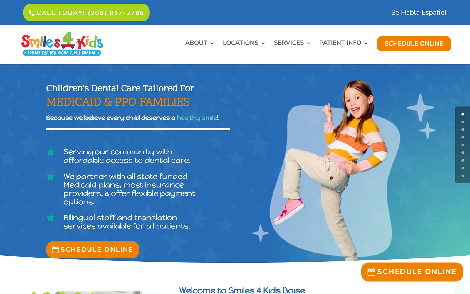 boise.smiles4kidstreasurevalley.com screenshot