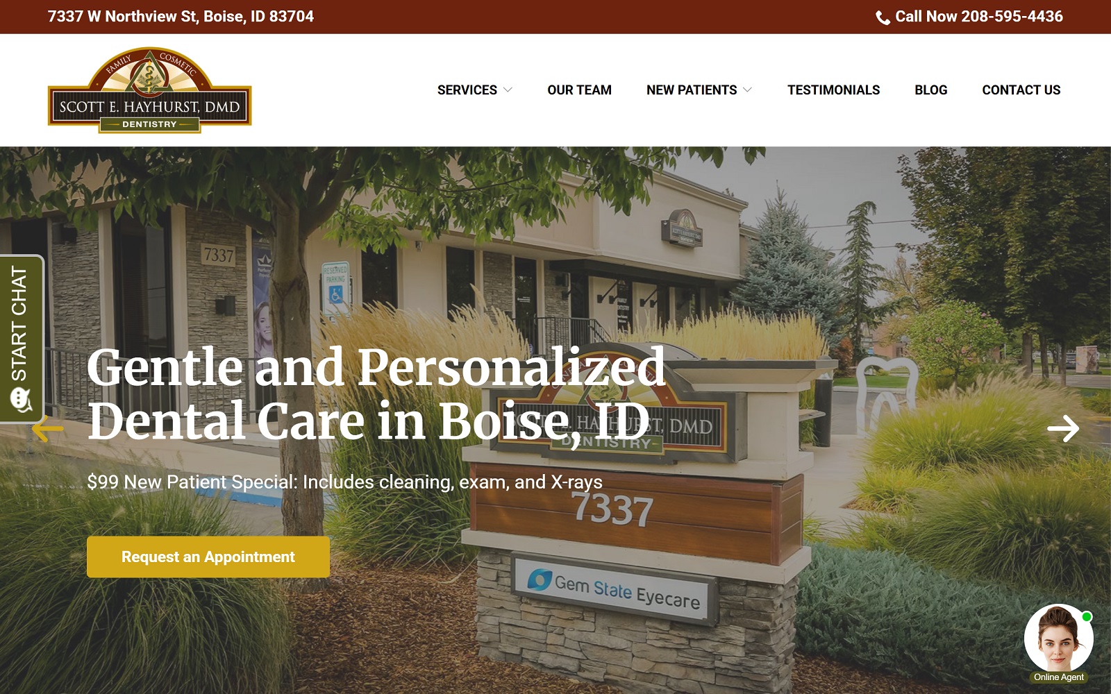 boisedentistsmiles.com screenshot
