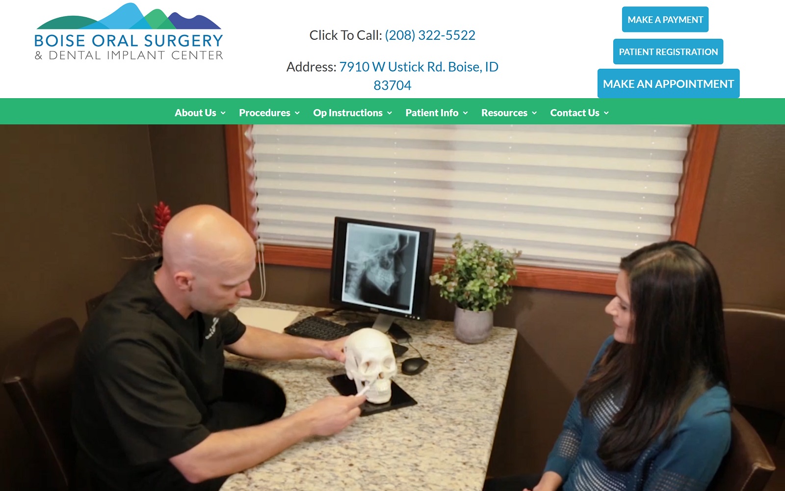 boiseoralsurgery.com screenshot