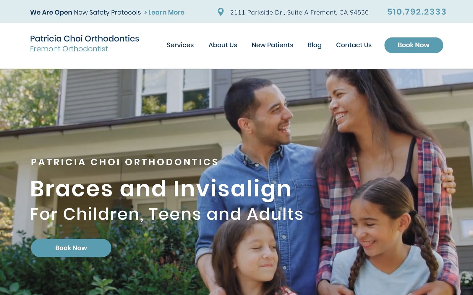 The Screenshot of Choi Patricia DDS choiortho.com Website