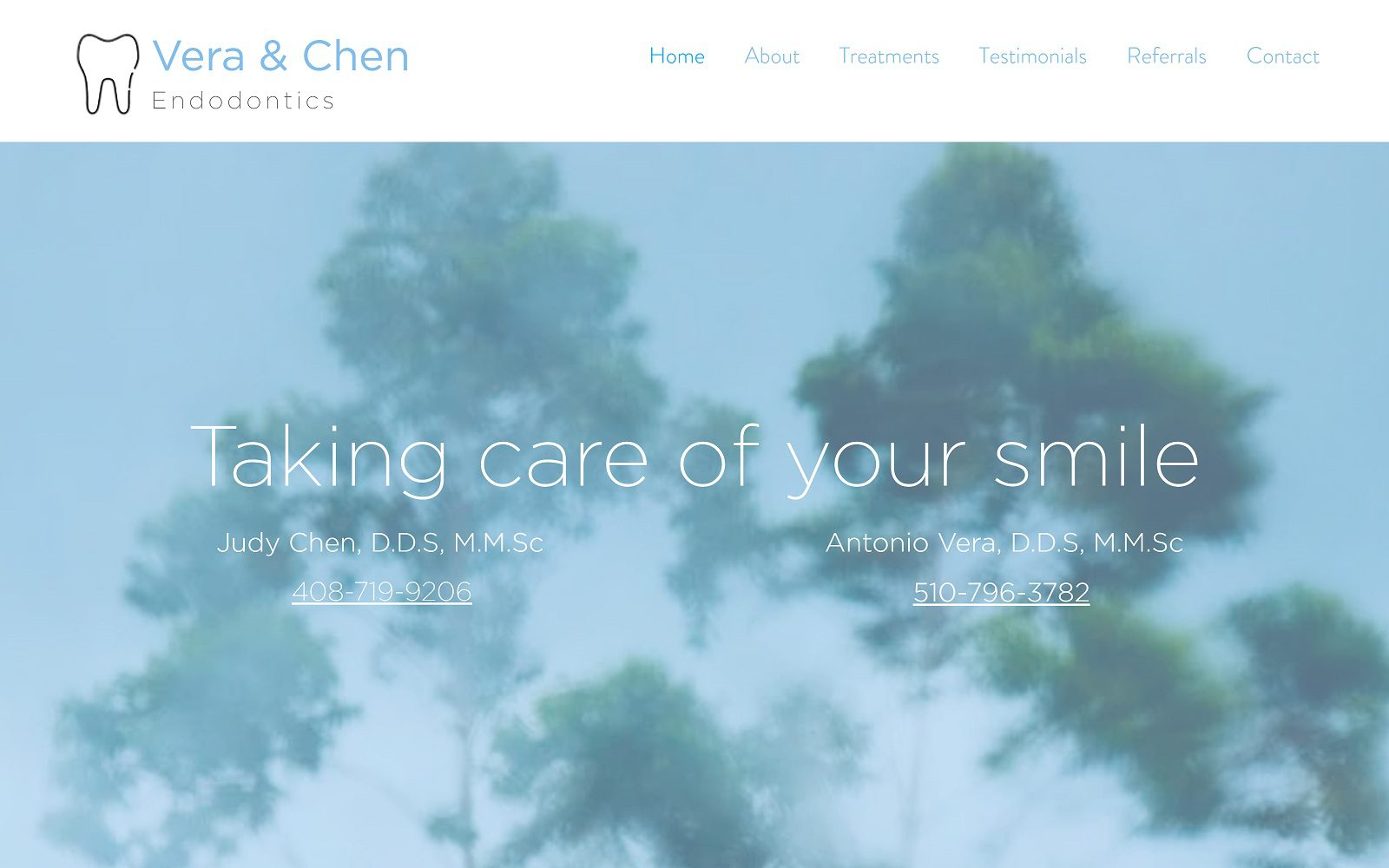 The Screenshot of Antonio Vera DDS, Inc & Judy Chen DDS, Inc comfyendo.com Website