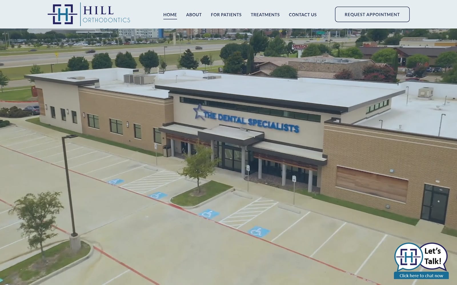 The Screenshot of Hill Orthodontics hillorthodontics.com Dr. Hill and Dr. Ray Website
