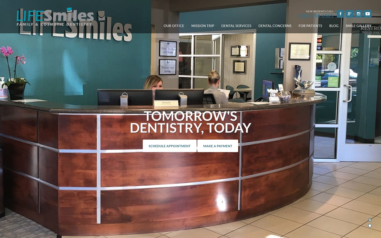 The Screenshot of LIFESmiles Family and Cosmetic Dentistry lifesmilesdds.com Website