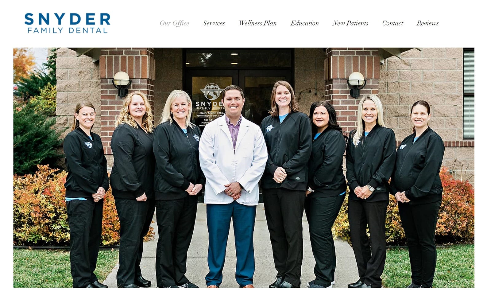 The Screenshot of Snyder Family Dental snydersmile.com Website