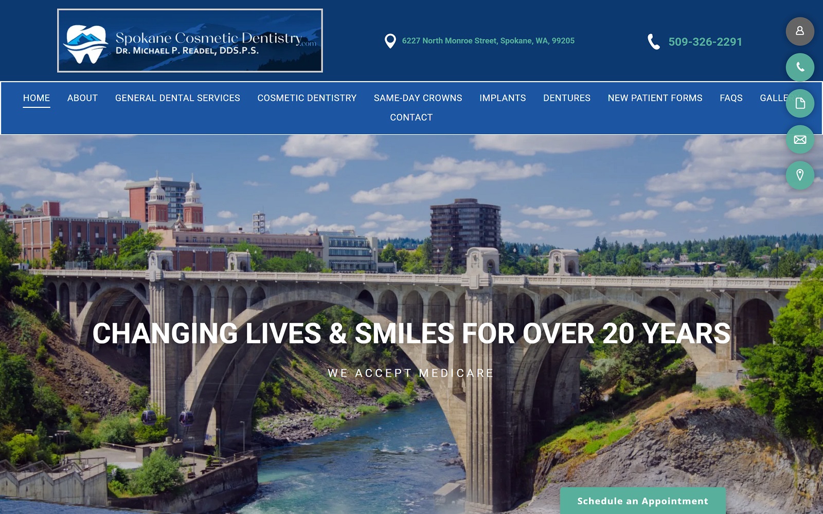spokanecosmeticdentistry.com screenshot