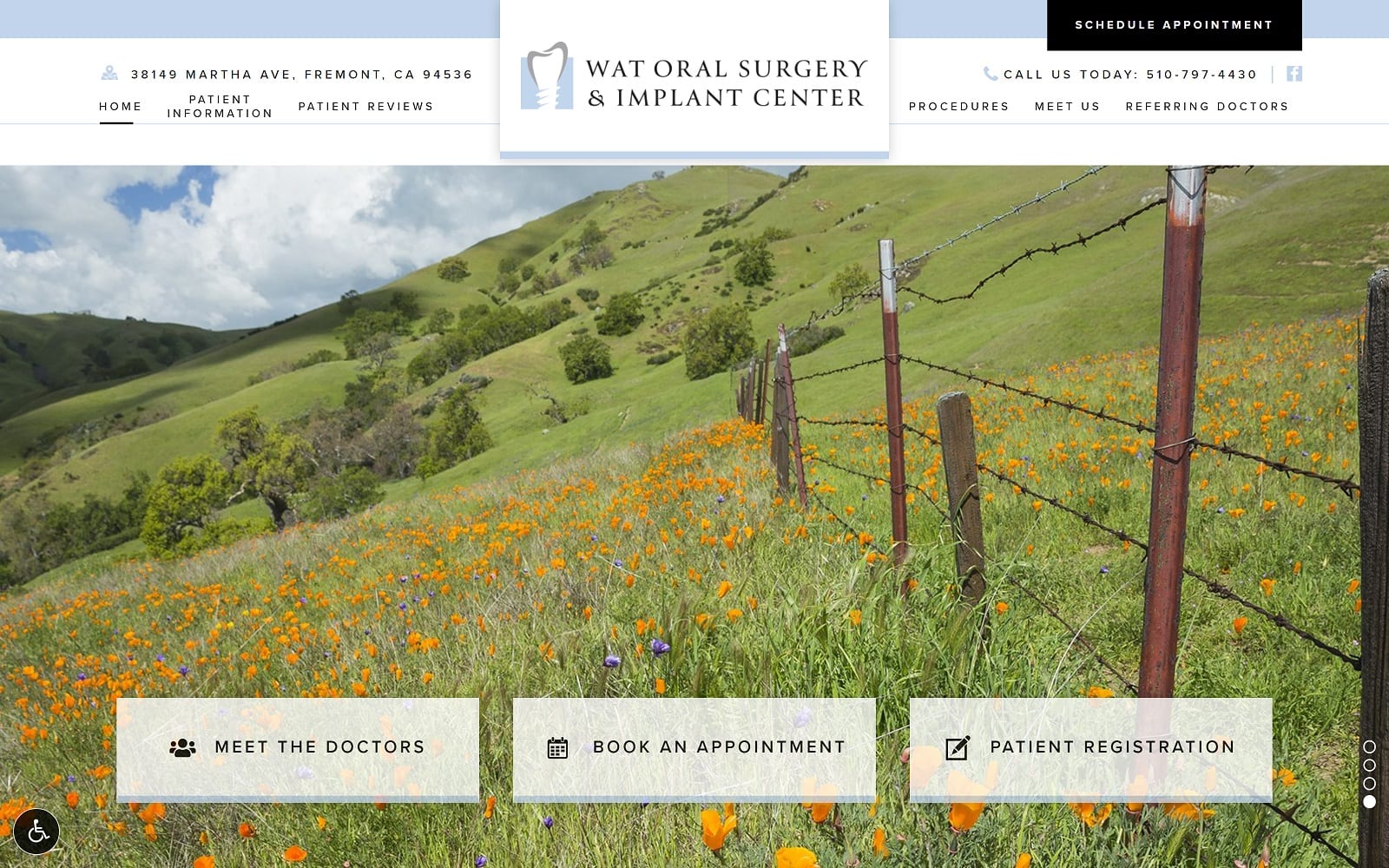 The Screenshot of Wat Oral Surgery & Implant Center watoralsurgery.com Dr. Norman G. Wat Website