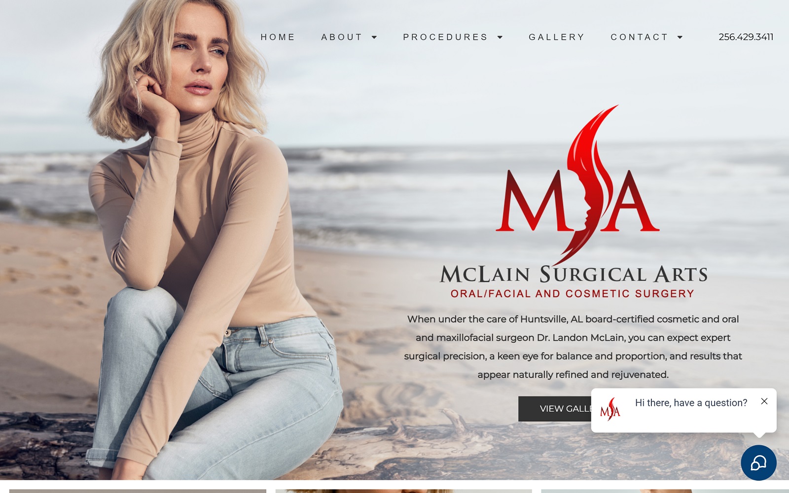 mclainsurgicalarts.com screenshot
