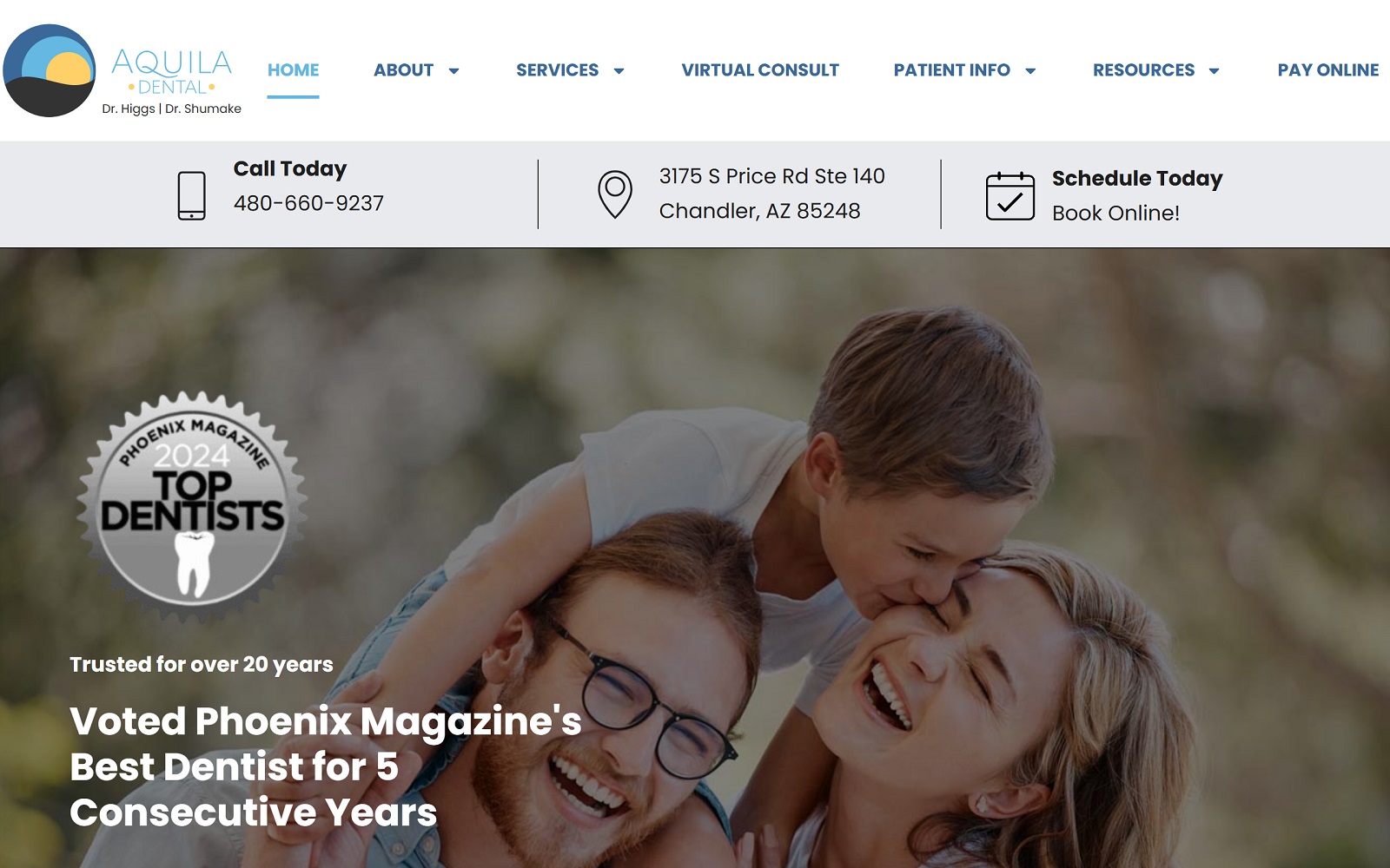 aquiladental.com screenshot