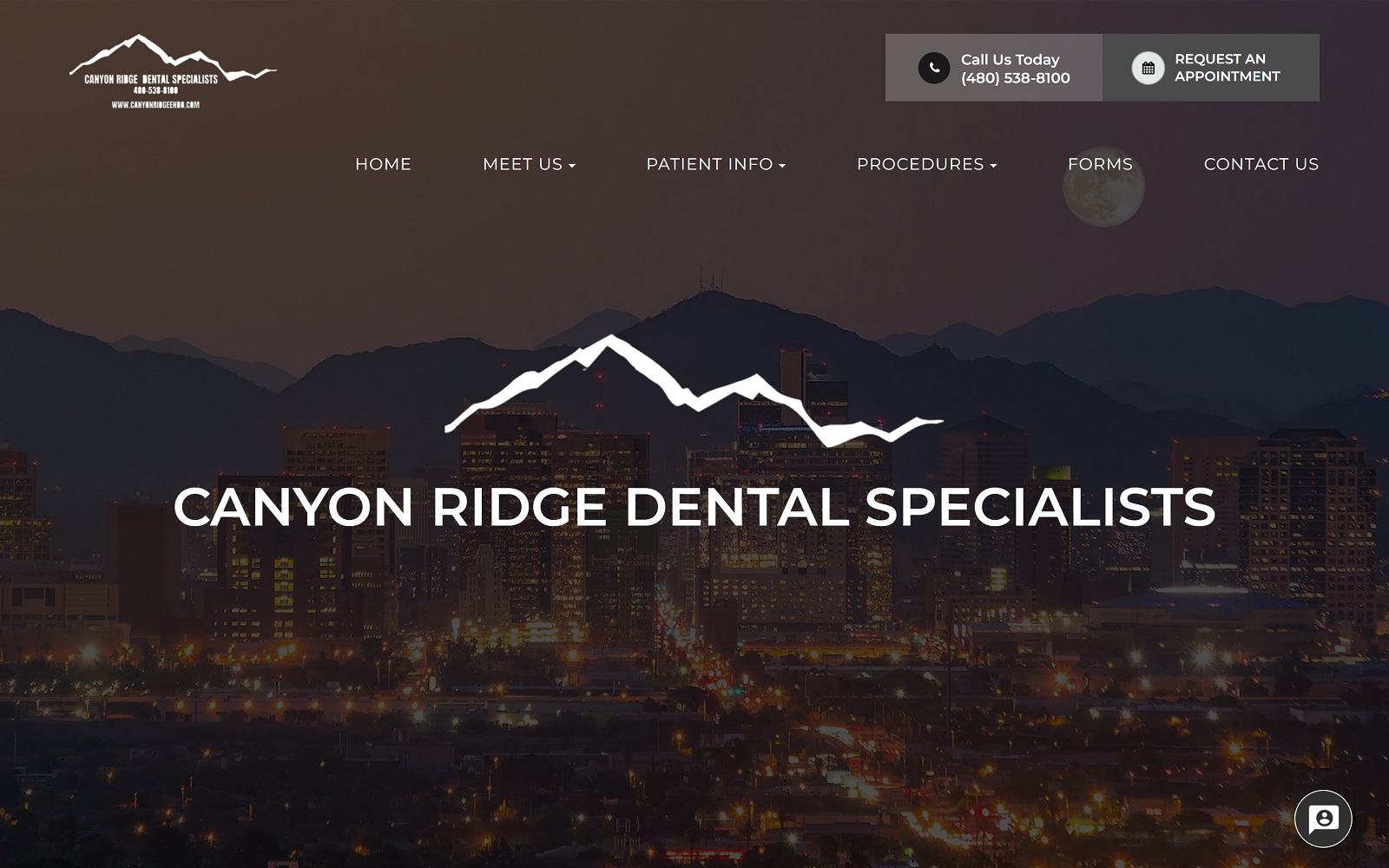canyonridgeendo.com screenshot