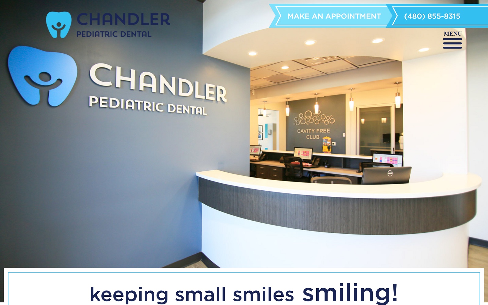 chandlerpediatricdental.com screenshot