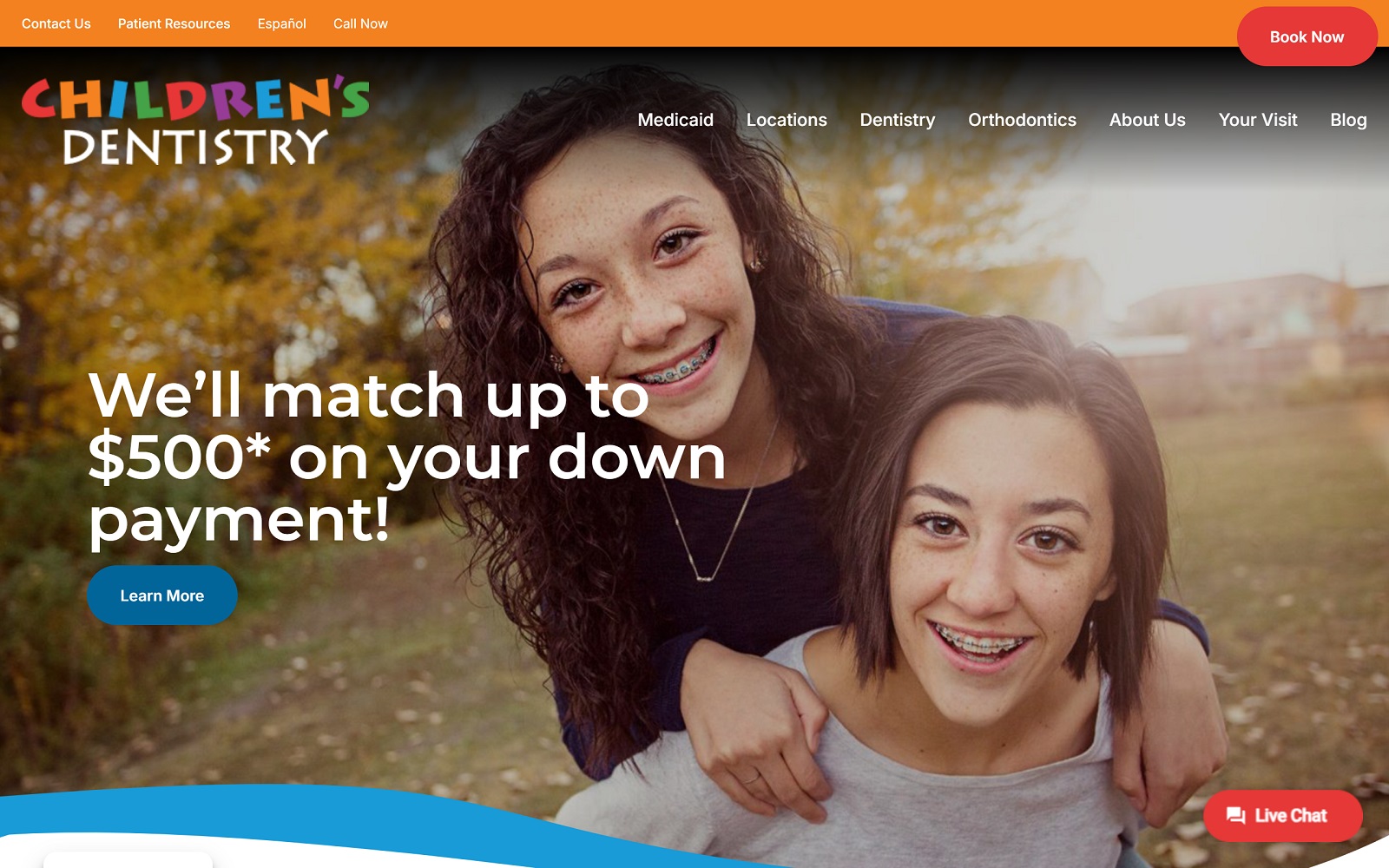 childrensedationdentist.com screenshot