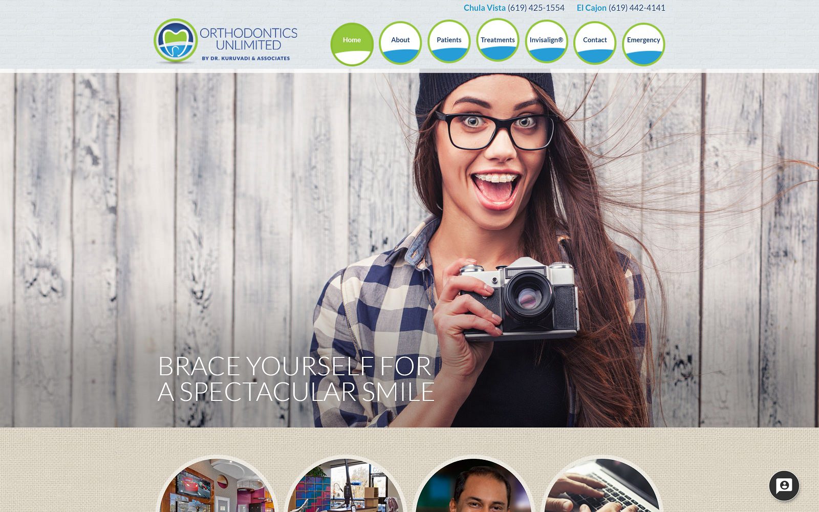 The Screenshot of Orthodontics Unlimited by Dr. Kuruvadi & Associates Website